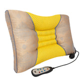 Heated inflatable pillow